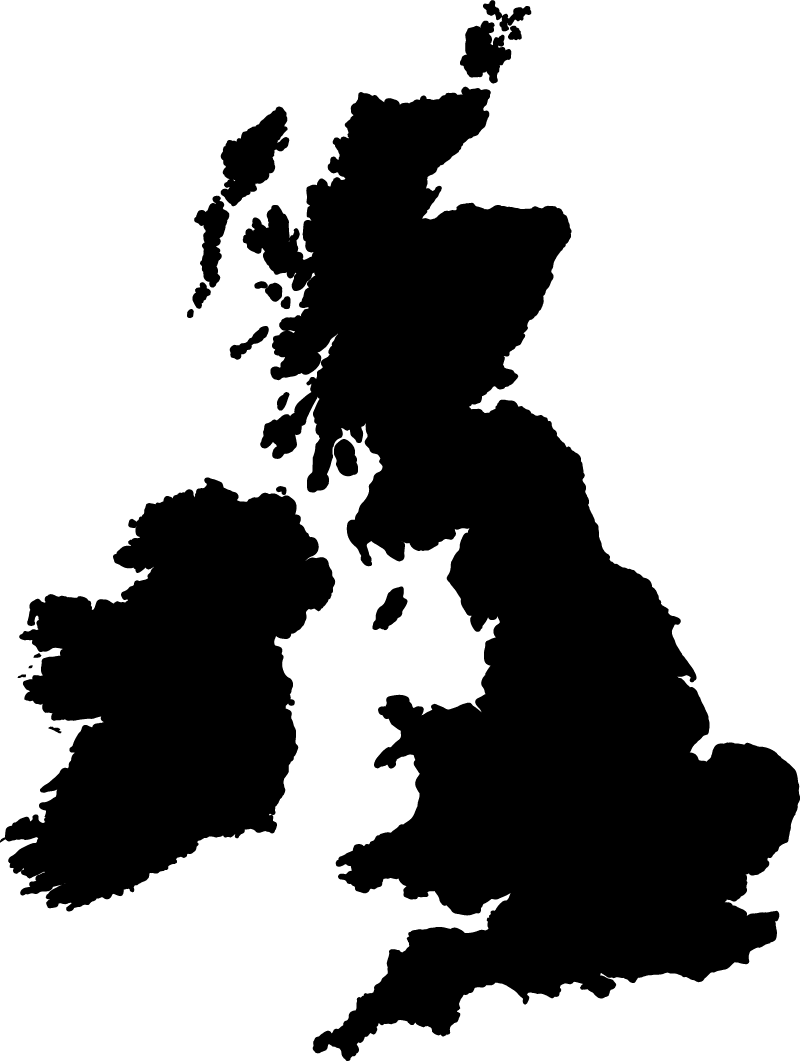 World map vinyl carpet in monochrome england design - TenStickers