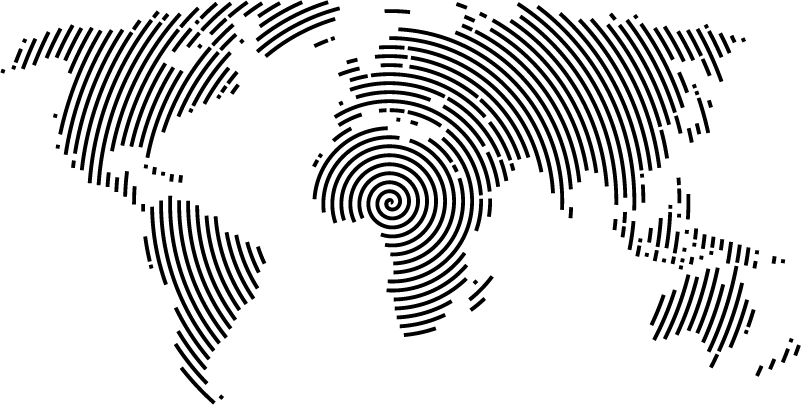 World map vinyl carpet modern world map - TenStickers