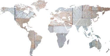 Grey marble effect world map vinyl carpet - TenStickers