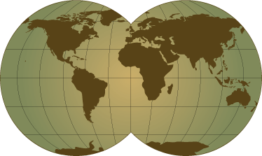 World map vinyl carpet in green sphere design - TenStickers