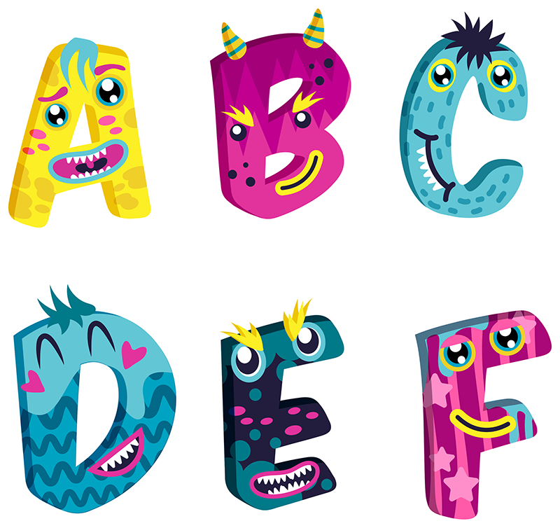 Kids vinyl carpet alphabet letters for children - TenStickers