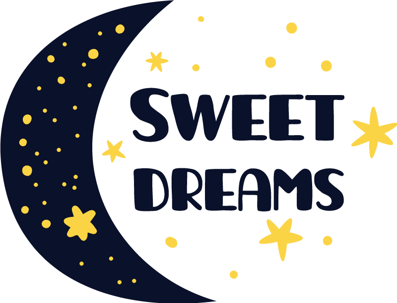 Kids vinyl carpet for sweet dreams with moon and stars - TenStickers