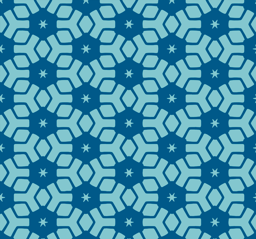 Bathroom vinyl carpet with blue tile design - TenStickers