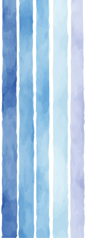 Bathroom vinyl carpet in blue watercolor lines pattern - TenStickers