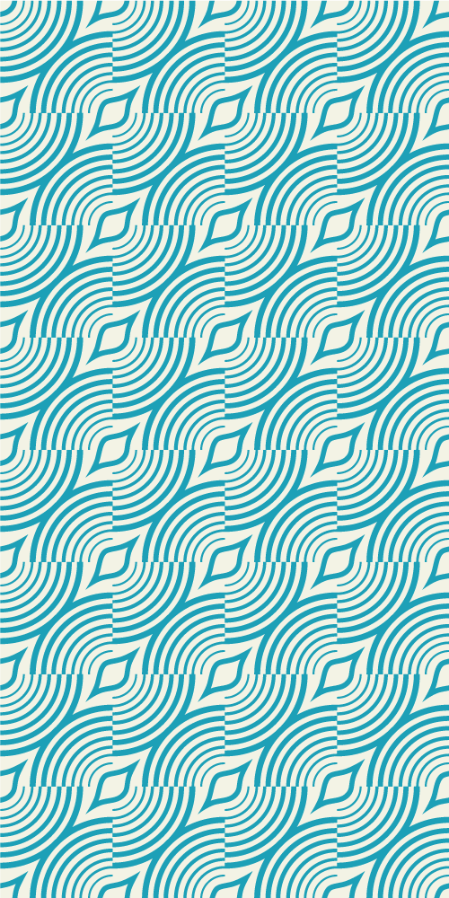 Bathroom vinyl carpet with blue sea pattern lines - TenStickers
