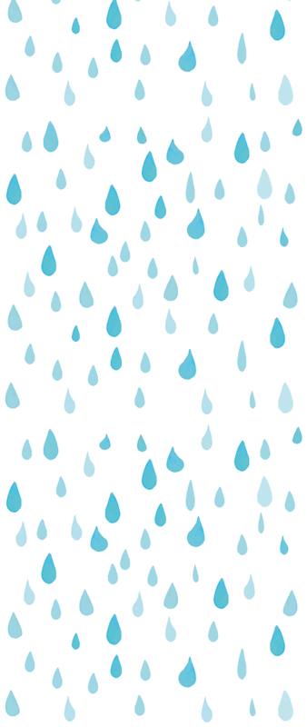 Bathroom vinyl carpet in blue watercolor drops - TenStickers