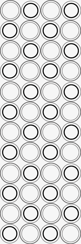 Bathroom vinyl carpet with black and grey circles pattern - TenStickers