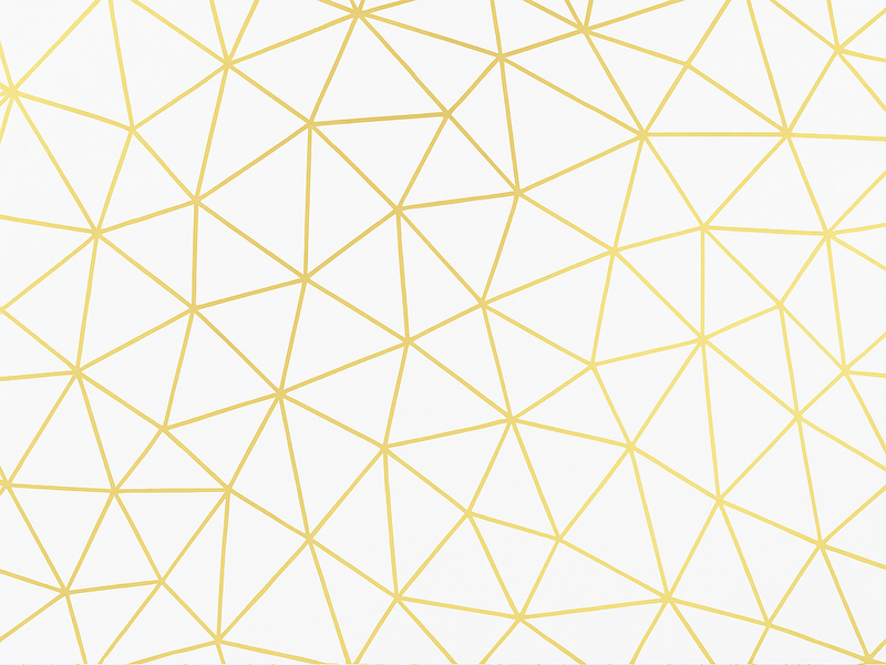 Geometric vinyl carpet golden prism mosaic - TenStickers