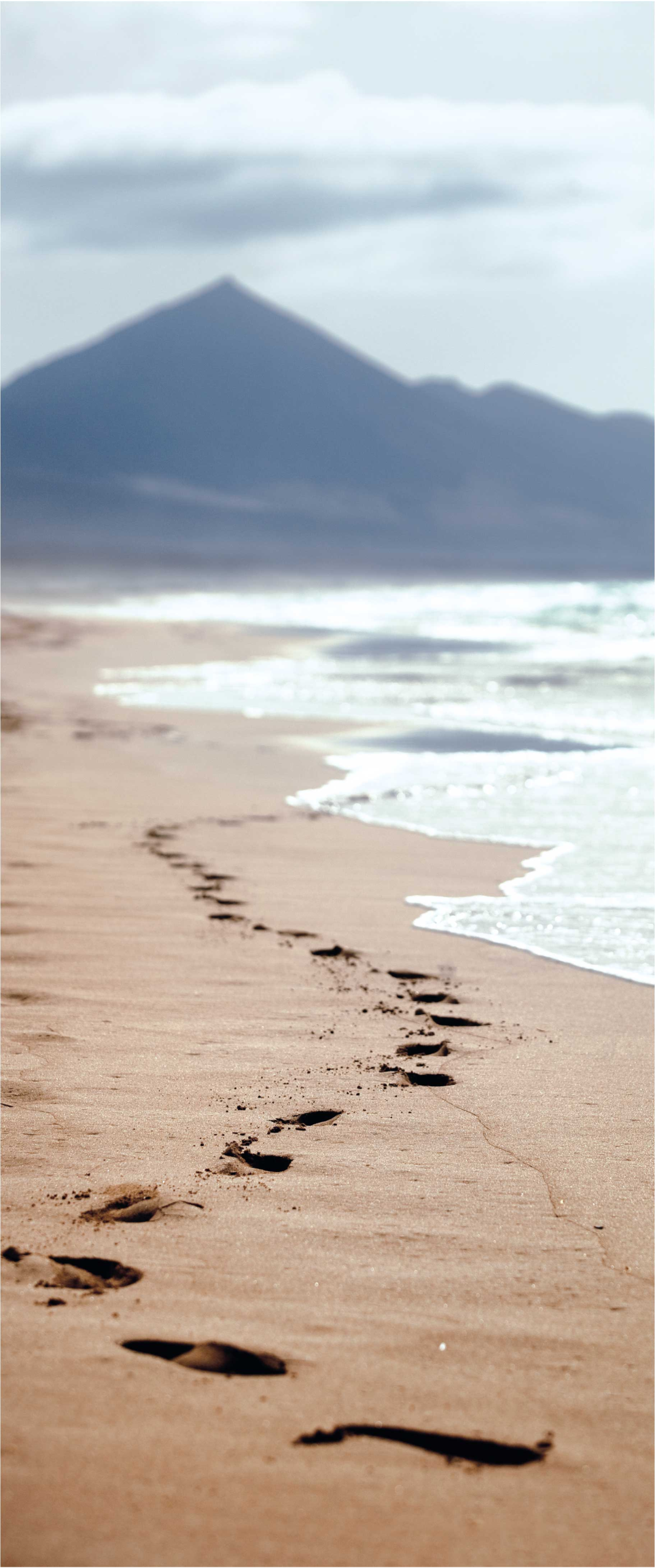 Bathroom vinyl carpet beach footprint design - TenStickers