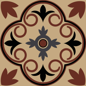 Bathroom vinyl carpet with vintage cement design - TenStickers