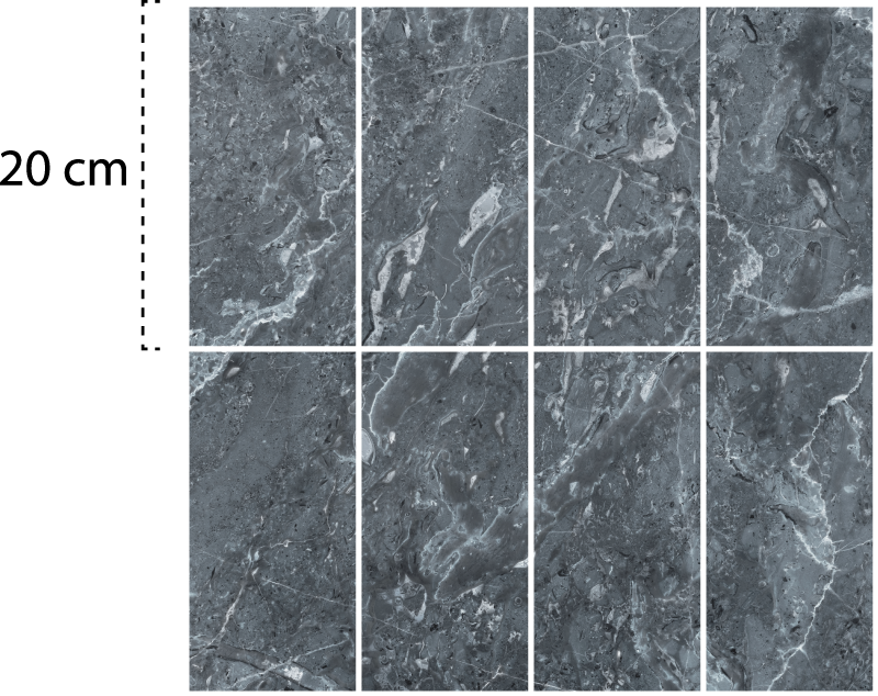 Bathroom vinyl carpet gray marble tiles - TenStickers