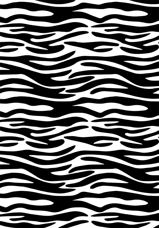 Bathroom vinyl carpet zebra animal print design - TenStickers
