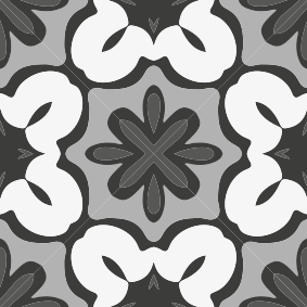 Bathroom vinyl carpet in hydraulic gray gracia style - TenStickers