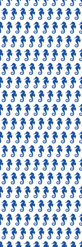 Bathroom vinyl carpet sea horse shower - TenStickers
