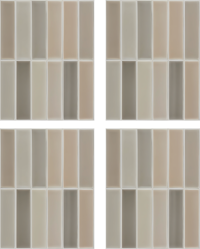 Bathroom vinyl carpet with rectangle design - TenStickers