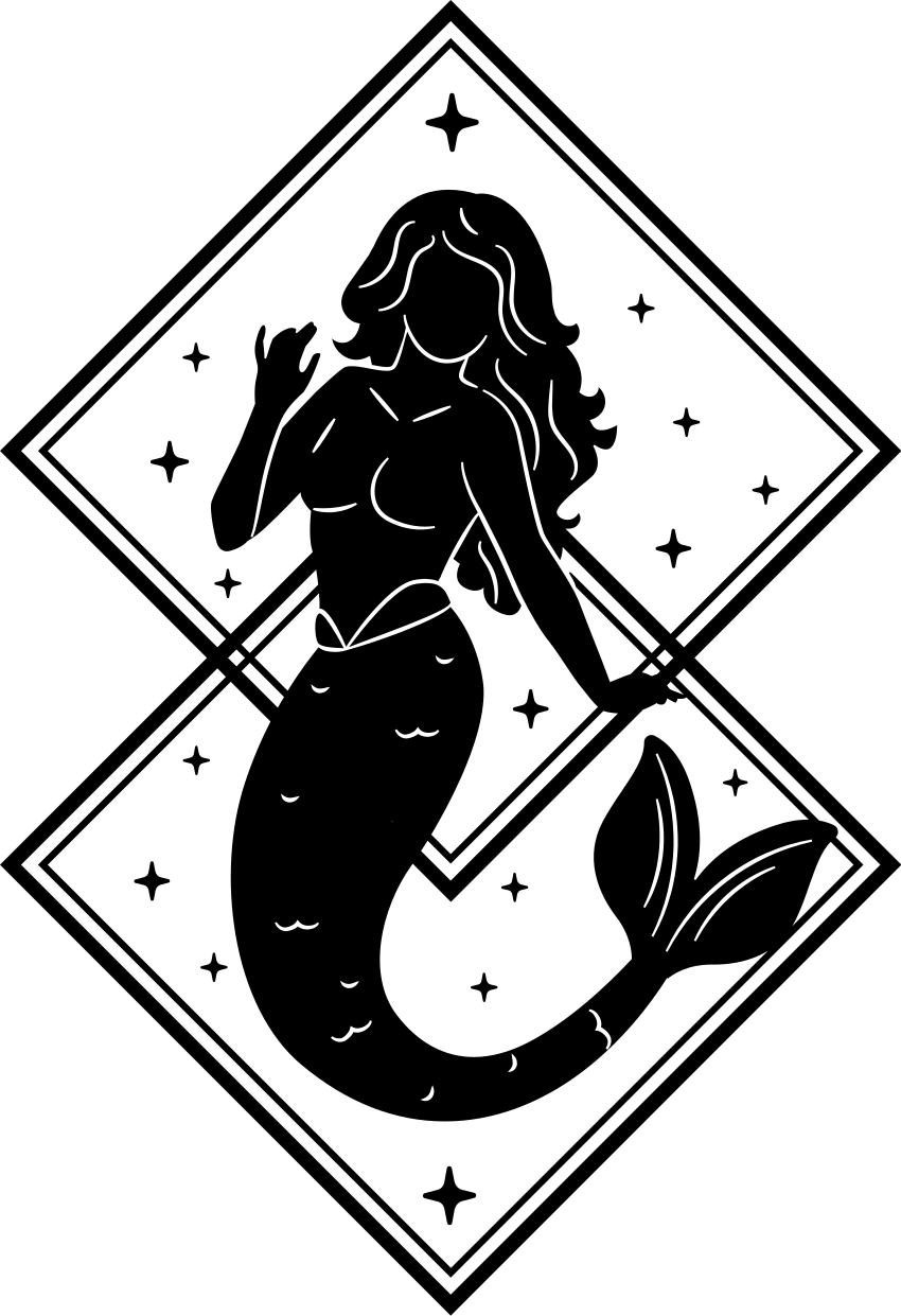 Bathroom vinyl carpet mermaid shower sticker - TenStickers