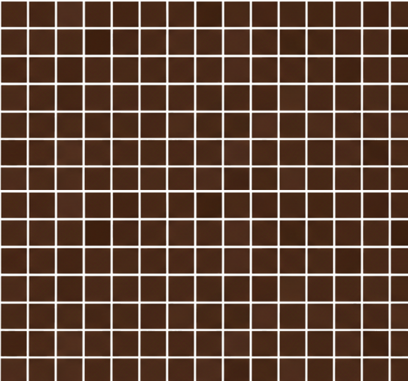 Bathroom vinyl carpet mini chocolate brown mosaics - TenStickers