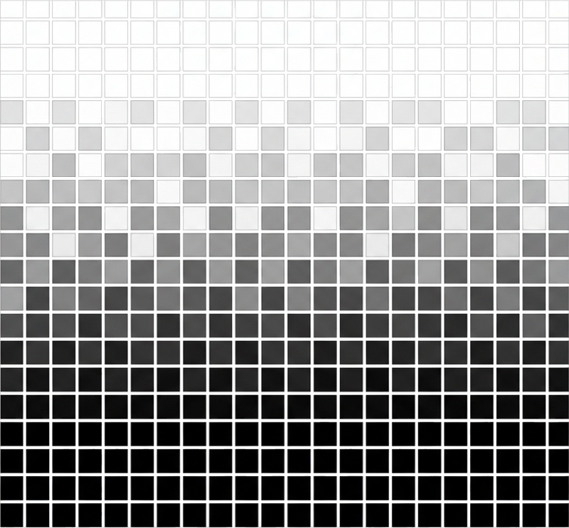 Bathroom vinyl carpet with miniature monochrome tiles - TenStickers