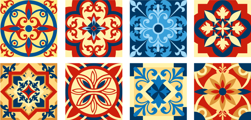 Kitchen vinyl carpet eraldo tile design - TenStickers