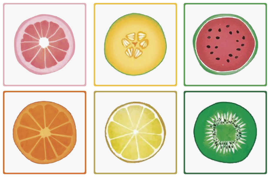 Sliced fruit kitchen vinyl carpet - TenStickers