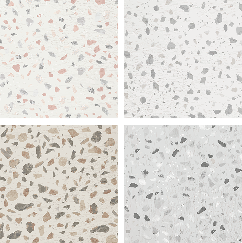 Kitchen vinyl carpet with terrazzo design - TenStickers