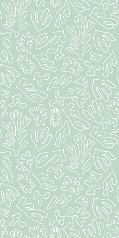 Kitchen vinyl carpet green think seaweed - TenStickers