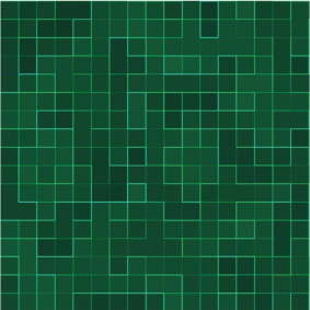 Kitchen vinyl carpet abstract bright green mosaic - TenStickers