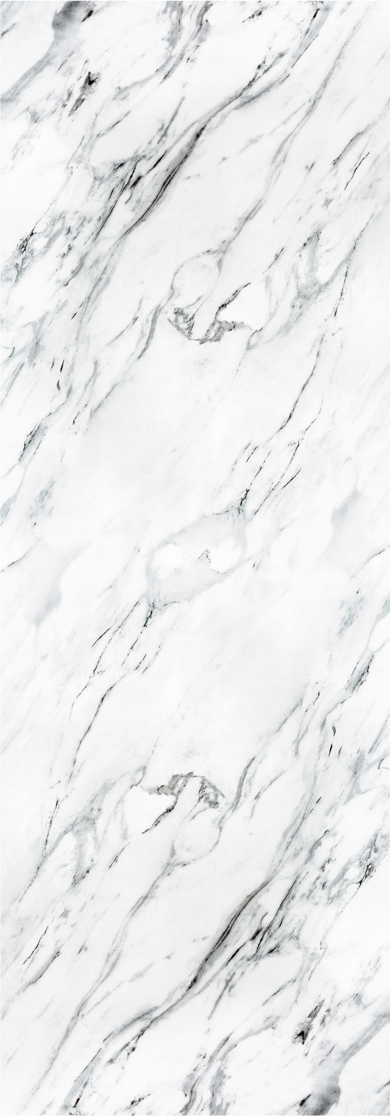 Kitchen vinyl carpet white marble design - TenStickers