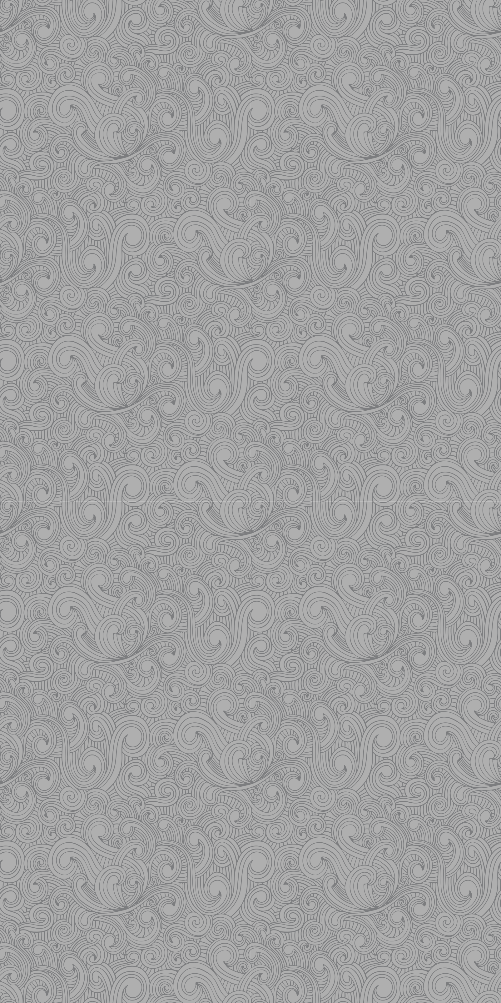 Kitchen vinyl carpet in grey floral design - TenStickers
