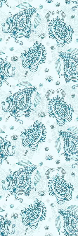 Kitchen vinyl carpet floral paisley design - TenStickers