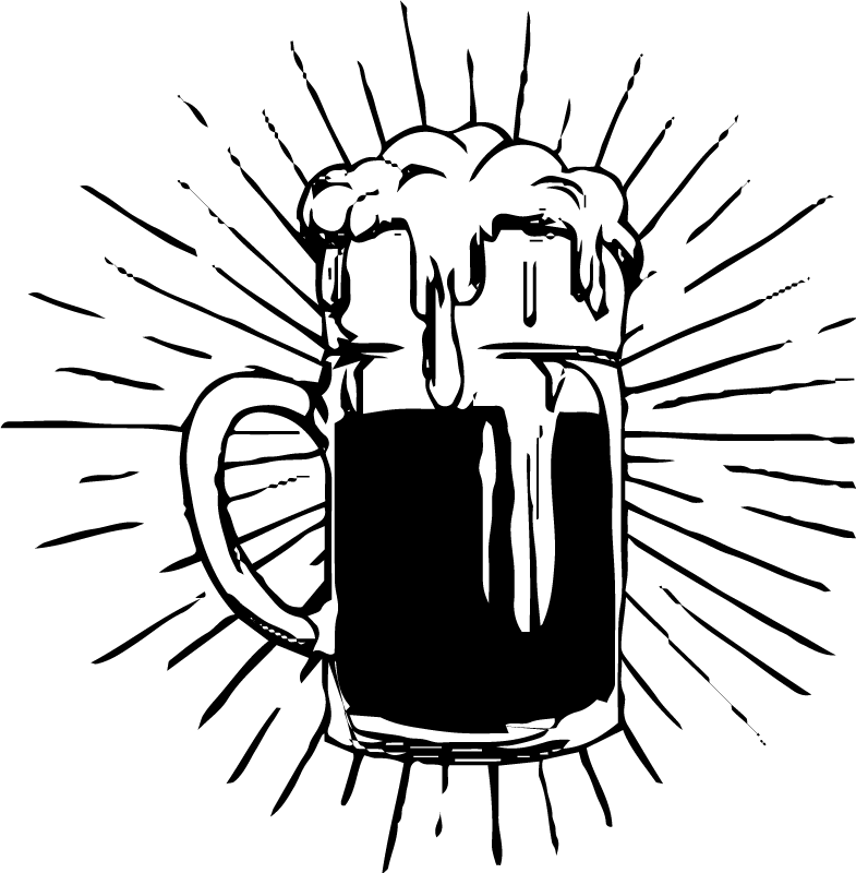 Kitchen vinyl carpet beer lamp - TenStickers