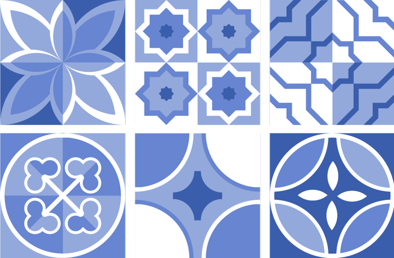 Kitchen vinyl carpet azulejos cindito tiles - TenStickers