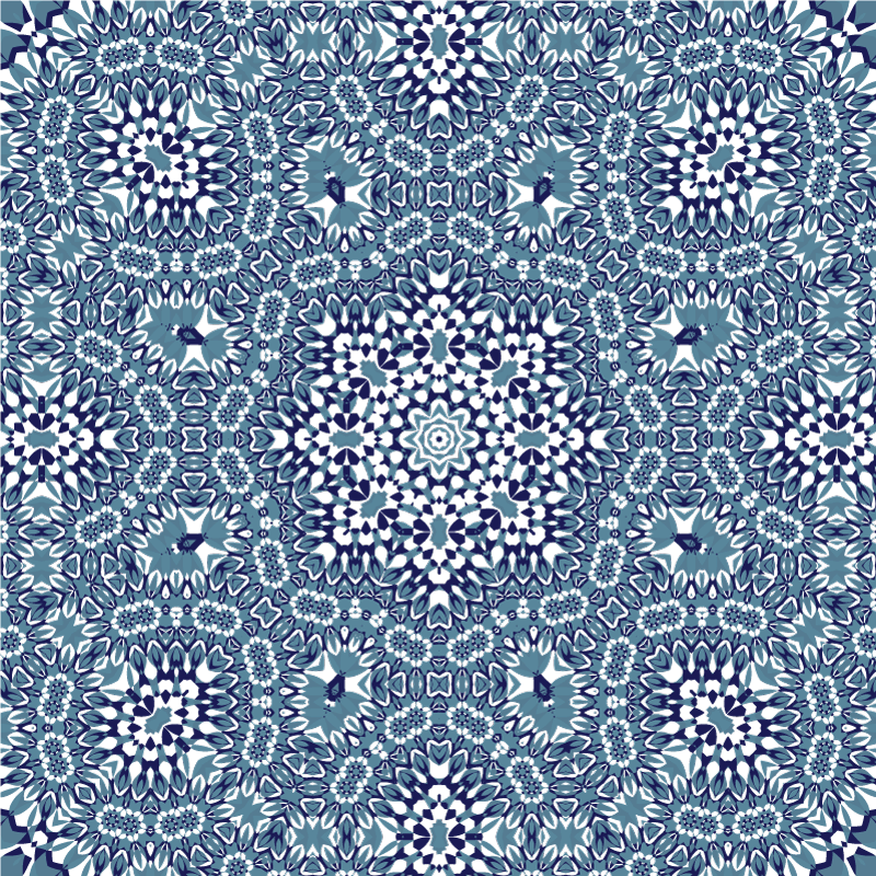 Mosaic mandala kitchen vinyl carpet - TenStickers