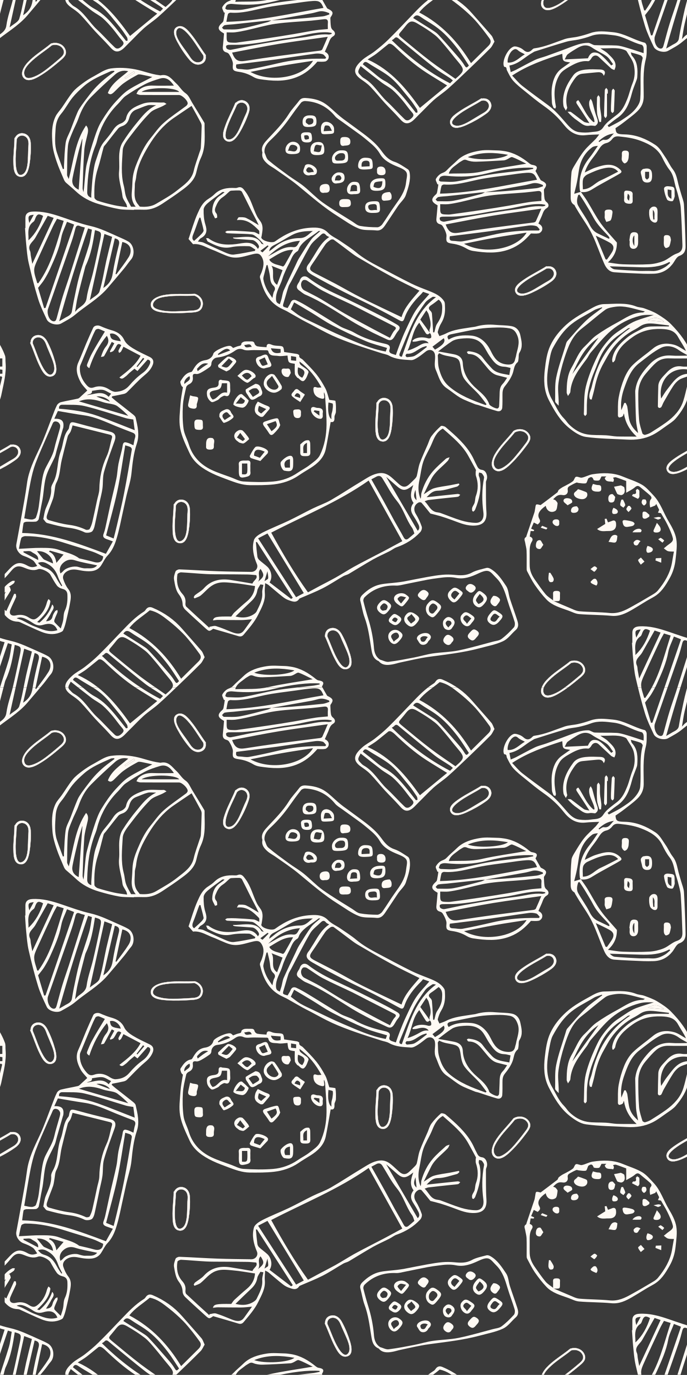 Kitchen vinyl carpet candy pattern - TenStickers
