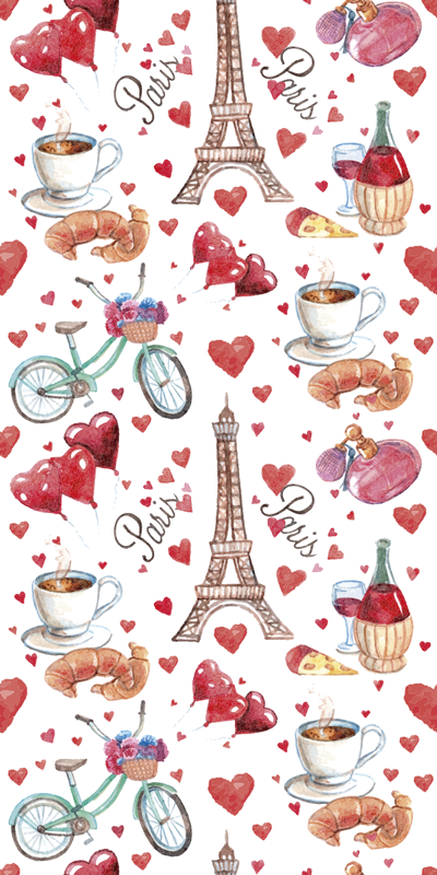 Kitchen vinyl carpet parisian delight - TenStickers
