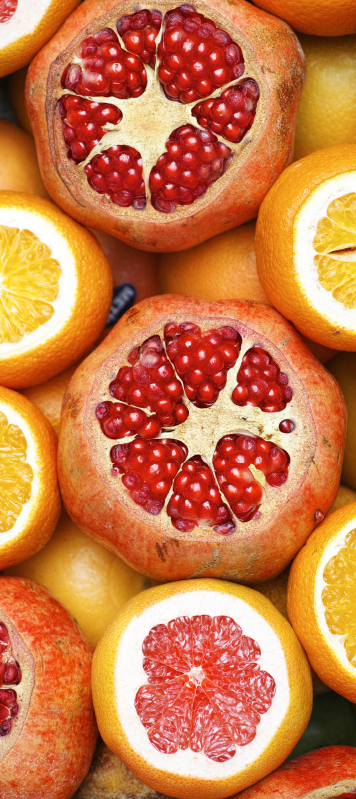 Sliced fruits kitchen vinyl carpet - TenStickers
