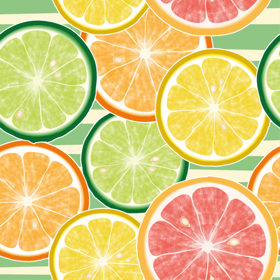Kitchen vinyl carpet citrus tile stickers - TenStickers
