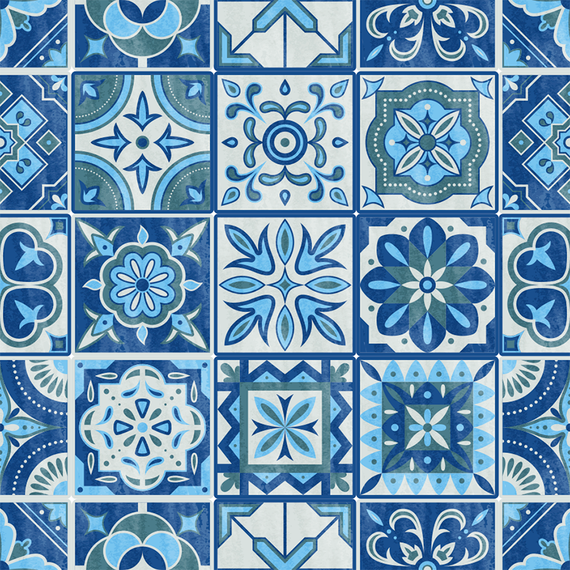 Kitchen vinyl carpet talavera tile decal - TenStickers