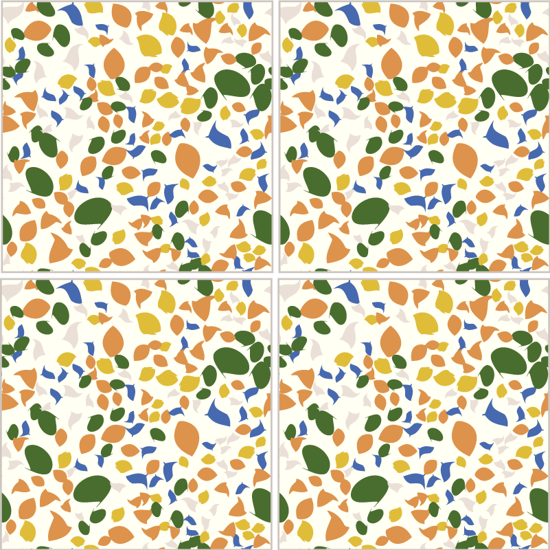 Kitchen vinyl carpet terrazzo tiles - TenStickers
