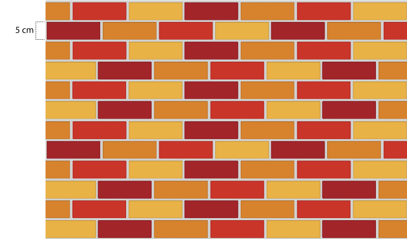 Kitchen vinyl carpet in warm toned bricks - TenStickers