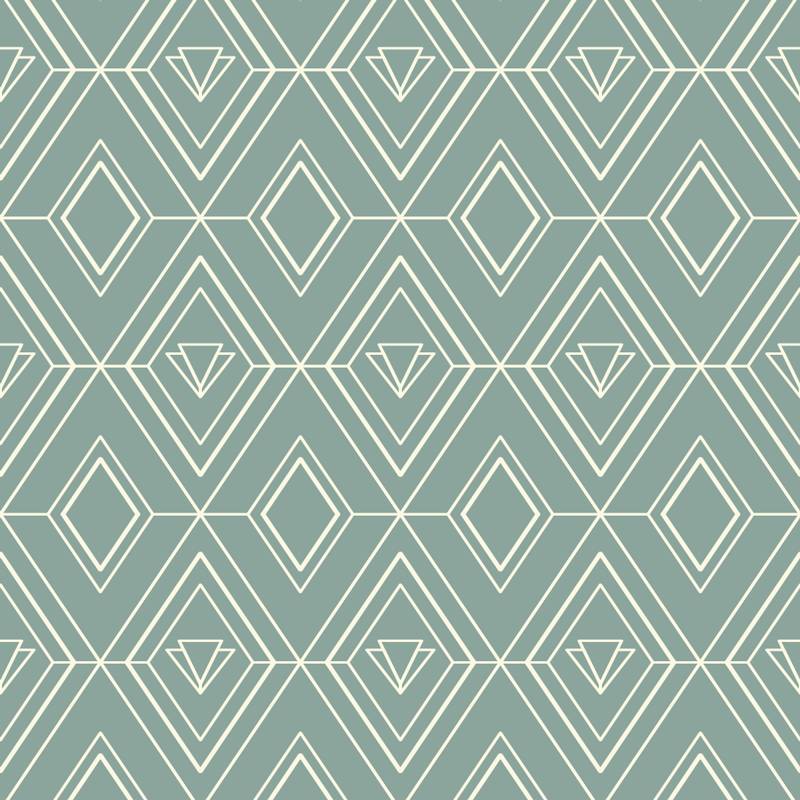 Kitchen vinyl carpet art deco geometric design - TenStickers