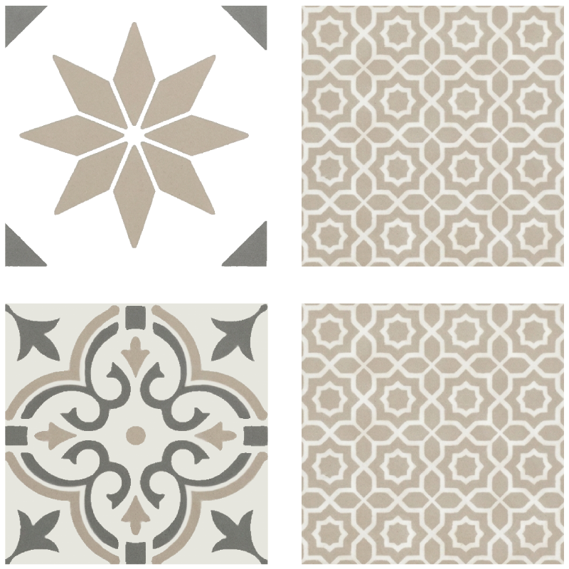 Kitchen vinyl carpet sandstone moroccan mosaic - TenStickers