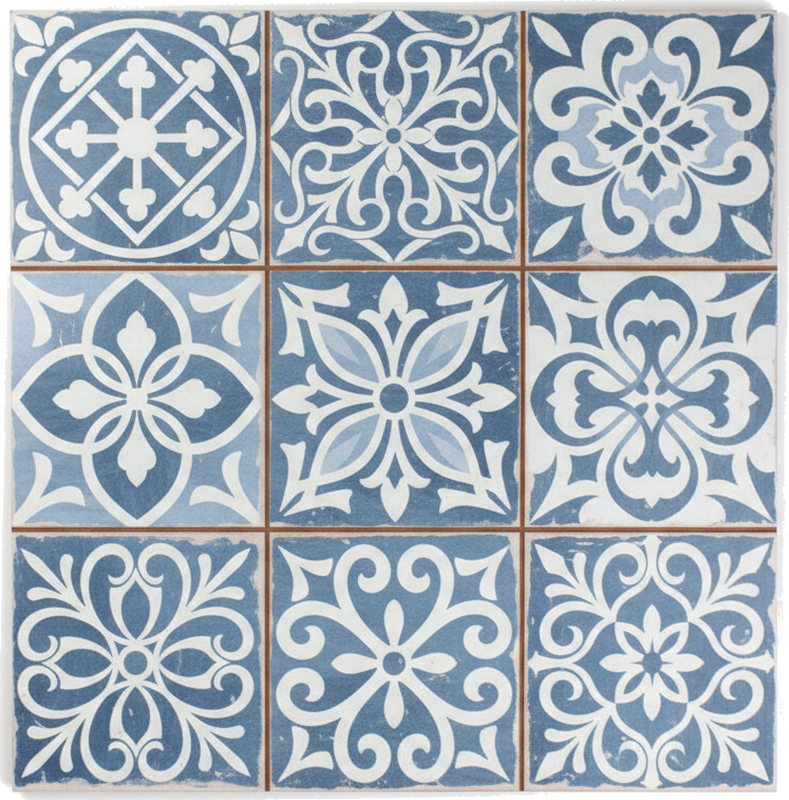 Kitchen vinyl carpet with moroccan tile design - TenStickers