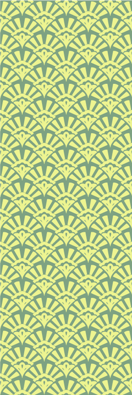 Lemon color 70s pattern kitchen vinyl carpet - TenStickers