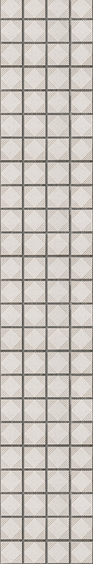 Kitchen vinyl carpet with white minimalist abstract tiles - TenStickers