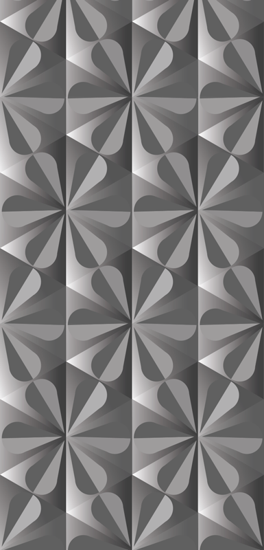 Kitchen vinyl carpet vintage geometric floral design - TenStickers
