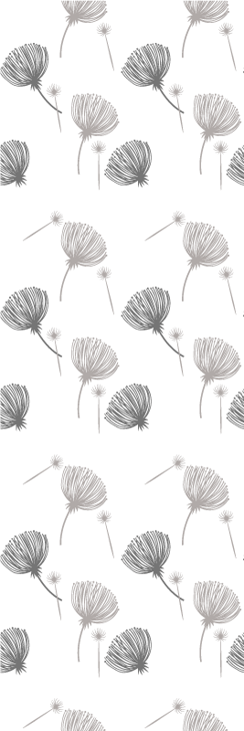 Bedroom vinyl carpet with meadow flowers design - TenStickers