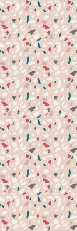 Bedroom vinyl carpet with terrazzo effect pattern - TenStickers