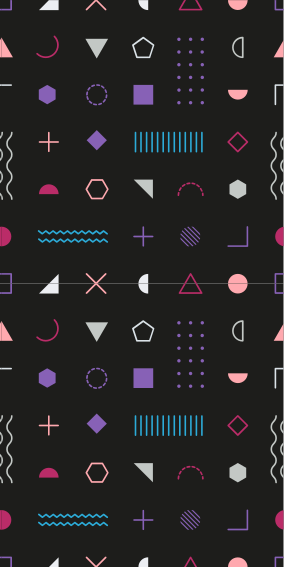 Bedroom vinyl carpet with colorful retro patterns - TenStickers