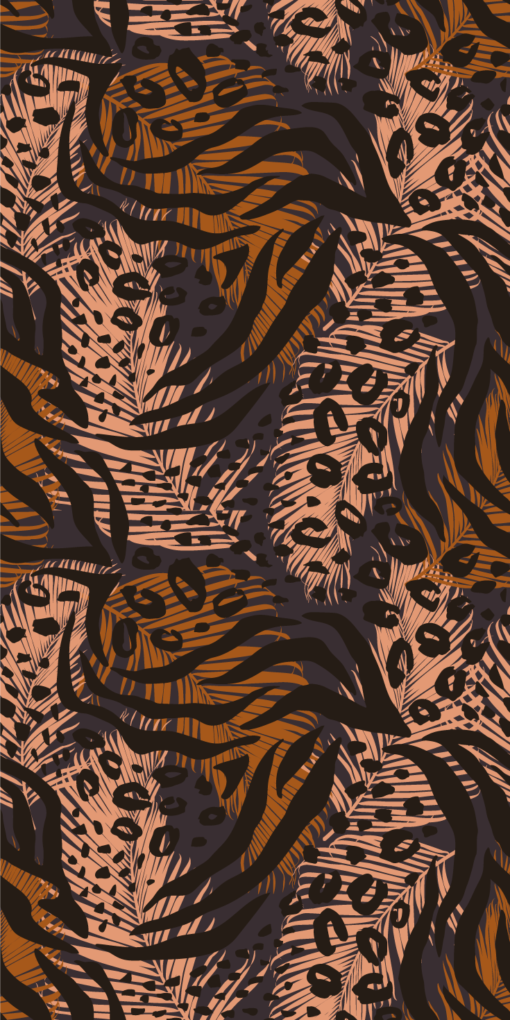 Bedroom vinyl carpet with abstract colorful african design - TenStickers